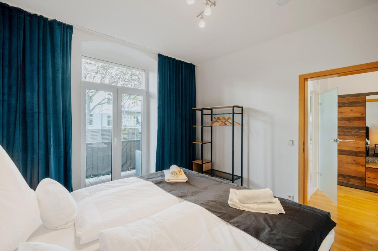 Blissplace 3 Zi Premium Apartment Nahe Getec Arena Mit Kingsize Betten Und Balkon 马格德堡 外观 照片