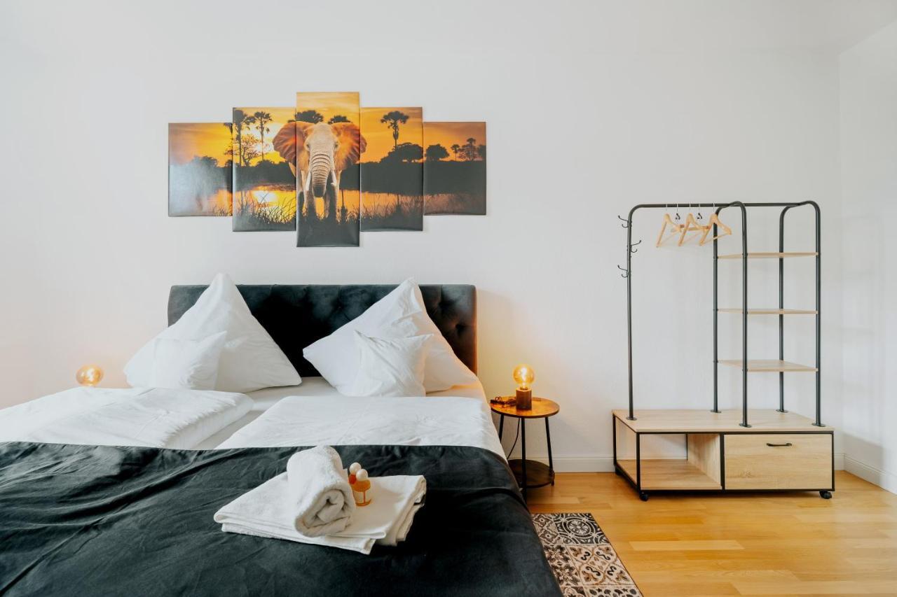 Blissplace 3 Zi Premium Apartment Nahe Getec Arena Mit Kingsize Betten Und Balkon 马格德堡 外观 照片
